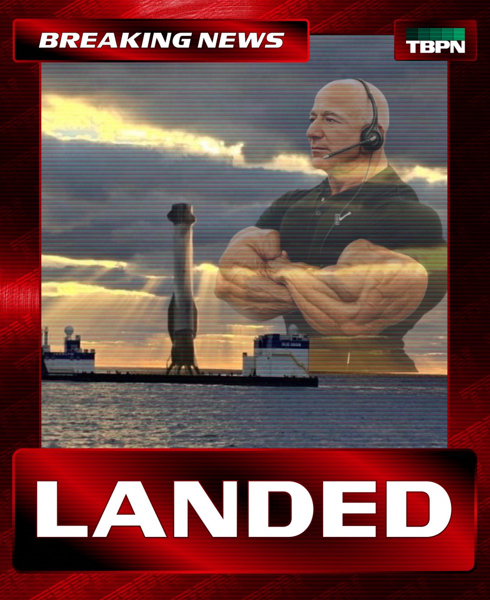 BREAKING: Blue Origin becomes second company in history to land a rocket booster after it successfully lands the New Glenn booster https://t.co/vbi5rXkZ2I